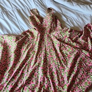 Pinugirl XL pink lemonade print Nancy dress